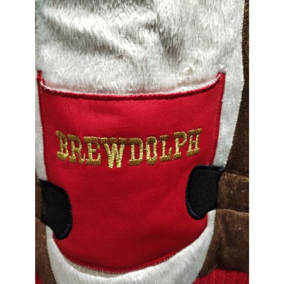 Blizzard Bay Men's Large Green Camo Brewdolph Beer Holder Ugly Christmas Sweater - Picture 4 of 7